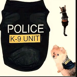 Police K-9 Pet Shirt, NEW